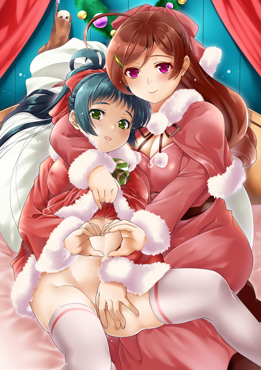irako and mamiya (kantai collection) drawn by chi_gura-ya