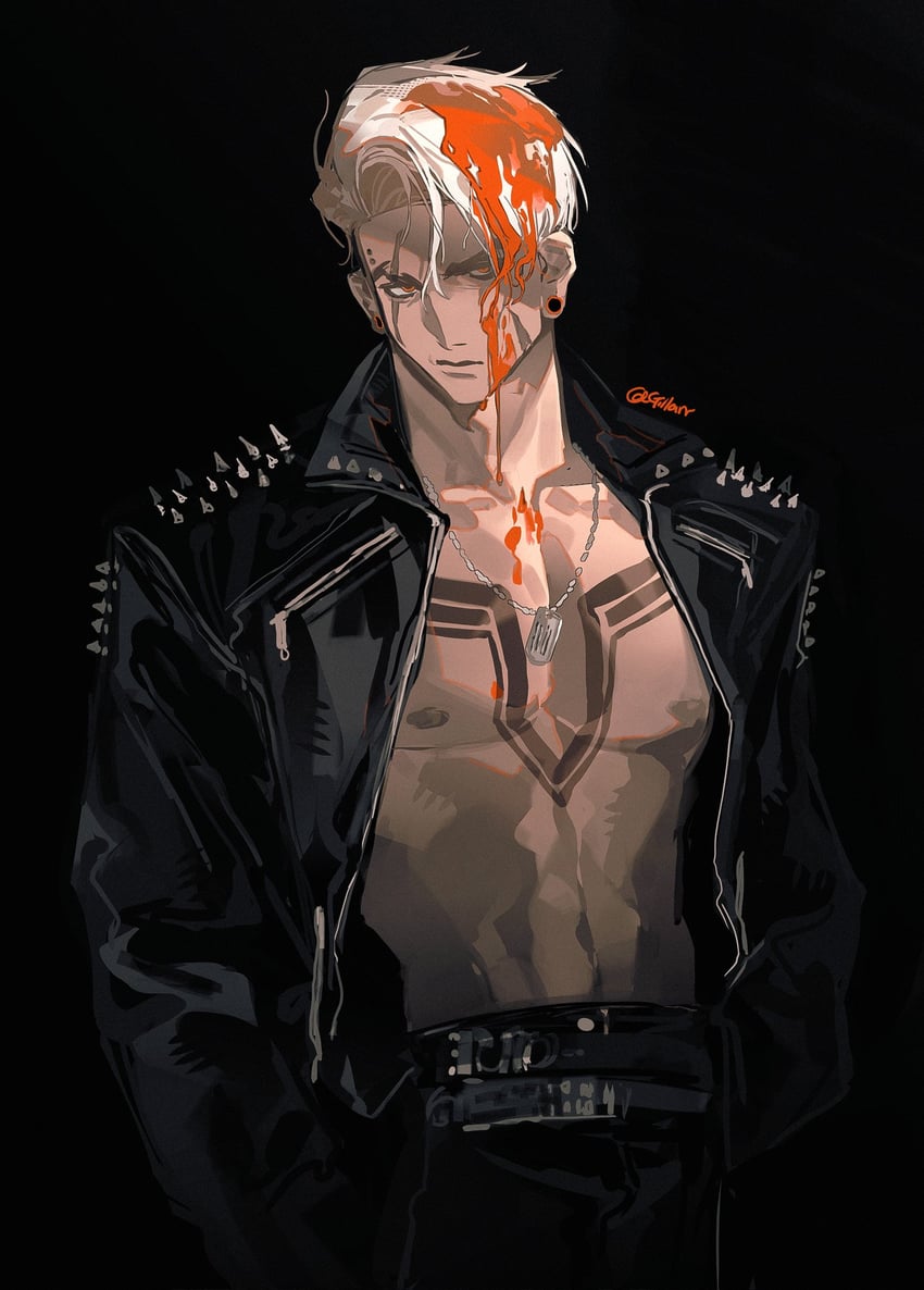 luke sullivan (street fighter and 1 more) drawn by gillannn