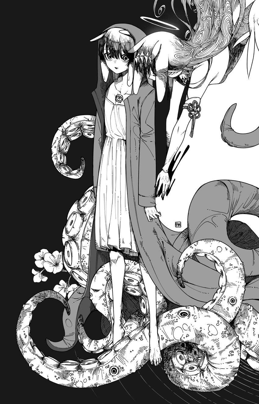 ninomae ina'nis (hololive and 1 more) drawn by num_(angrynum)