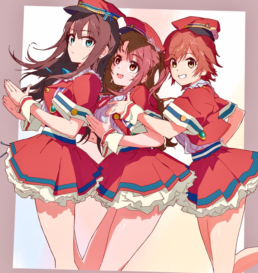 shibuya rin, shimamura uzuki, and honda mio (idolmaster and 1 more) drawn by bloom_into_me15