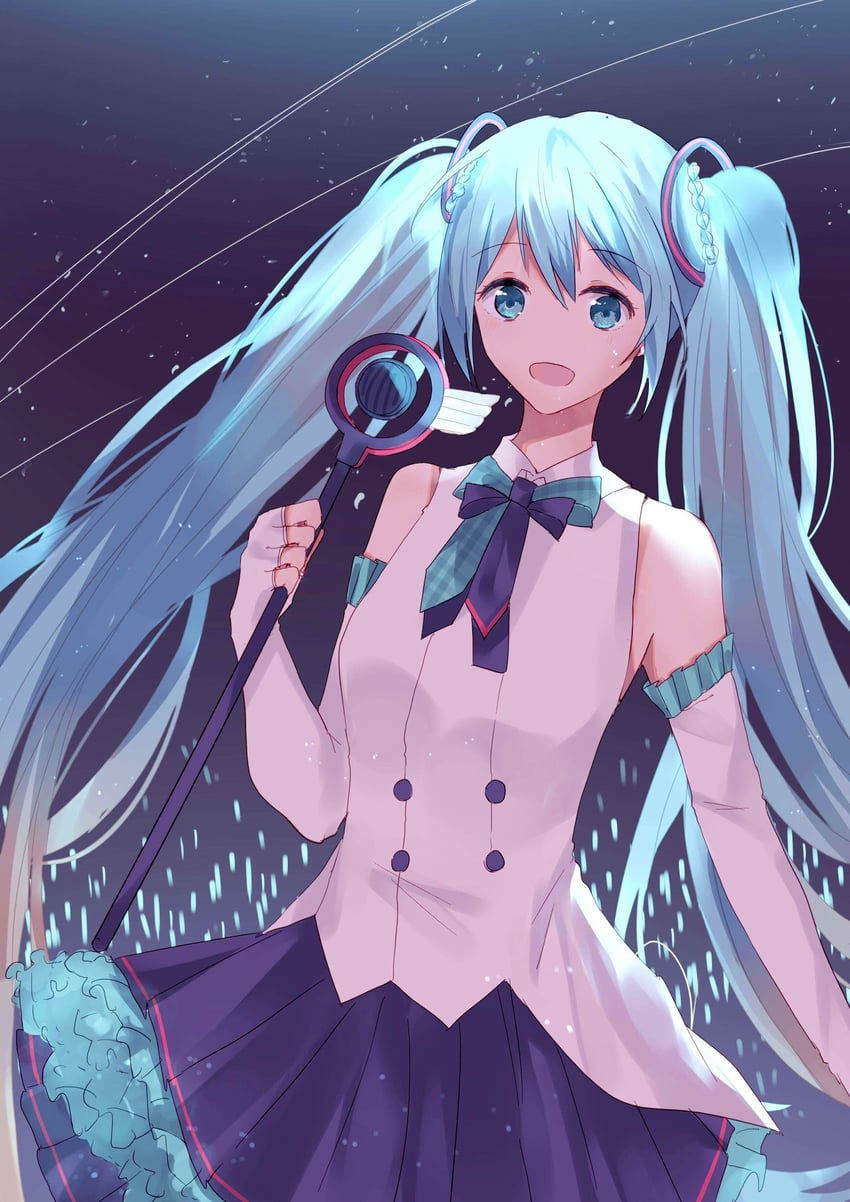 hatsune miku and magical mirai miku (vocaloid and 1 more) drawn by neko_tls