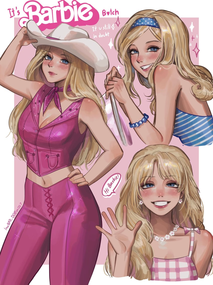 barbie and stereotypical barbie (barbie) drawn by bad_dogz_(lnwbad_dogza007)