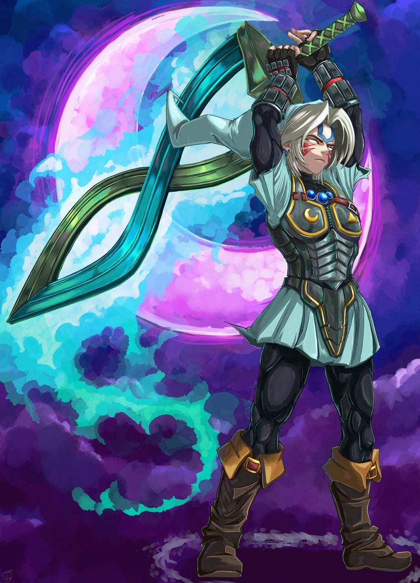 link, young link, and fierce deity (the legend of zelda and 3 more) drawn by stoic_seraphim