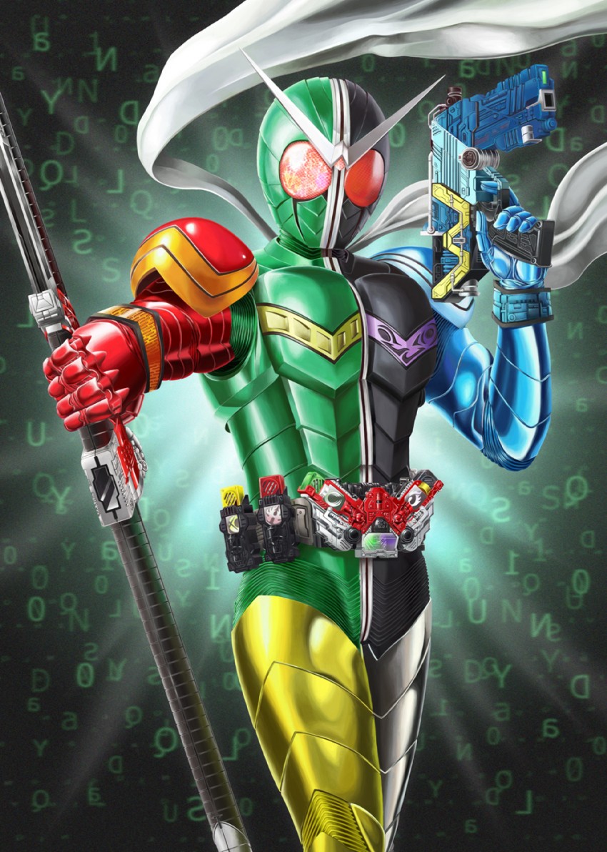 kamen rider double (kamen rider and 1 more) drawn by biginaa