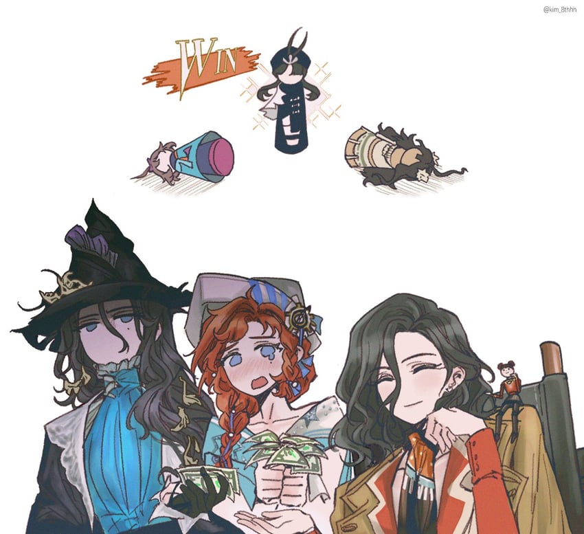 liang yue, willow, flutterpage, barcarola, fatutu, and 1 more (reverse:1999) drawn by kim_8thhh