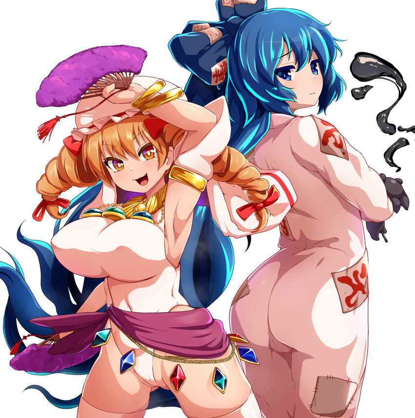 yorigami shion and yorigami jo'on (touhou and 1 more) drawn by peso_(cheese_company)