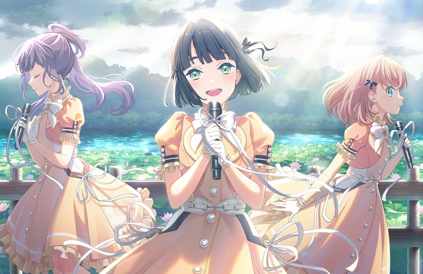 hinoshita kaho, otomune kozue, and momose ginko (love live! and 1 more)