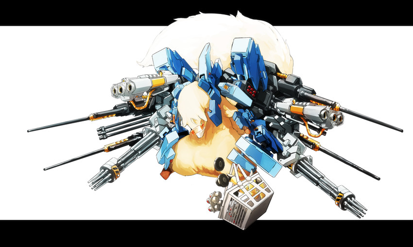 yuuno scrya and gun sniper (lyrical nanoha and 1 more) drawn by bygddd5