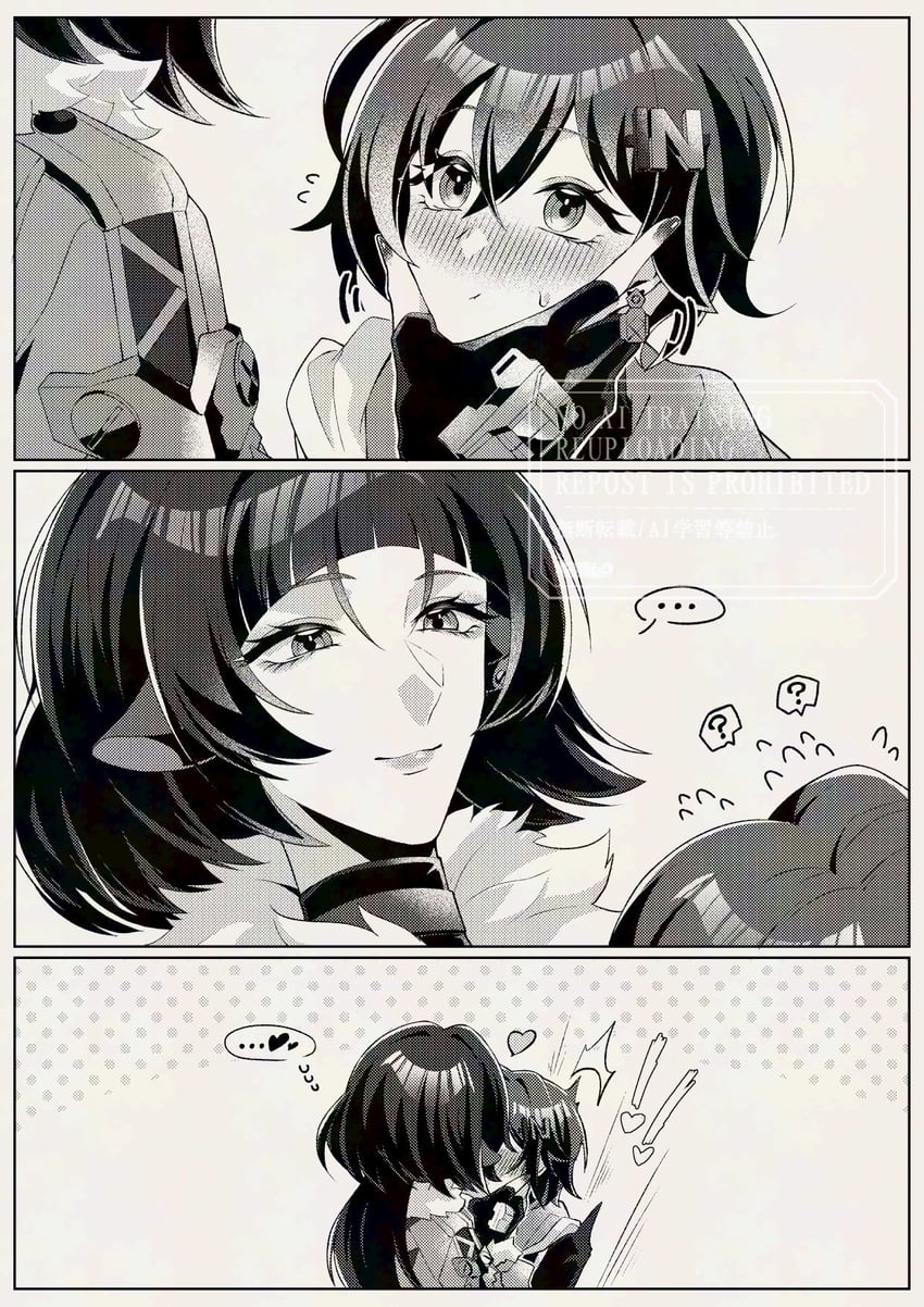belle and jane doe (zenless zone zero) drawn by muutsurose