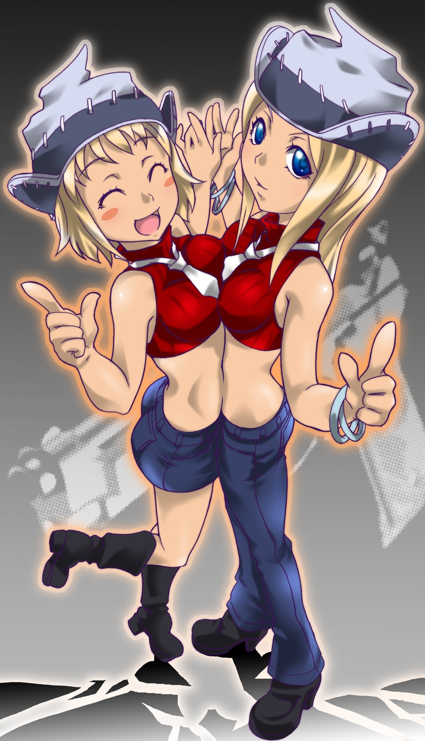 patricia thompson and elizabeth thompson (soul eater) drawn by eenen