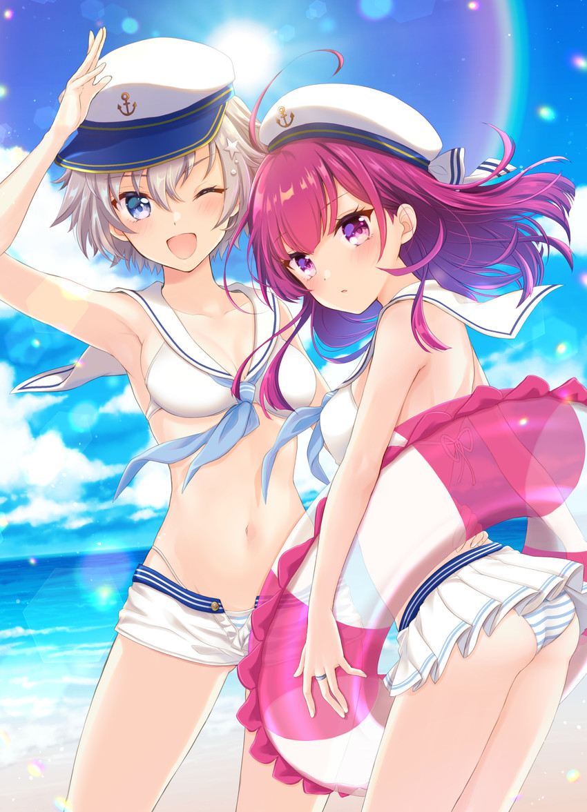 tokiwa nanaka and shinobu akira (mahou shoujo madoka magica and 1 more) drawn by chiwa_(chiwawanwan1206)