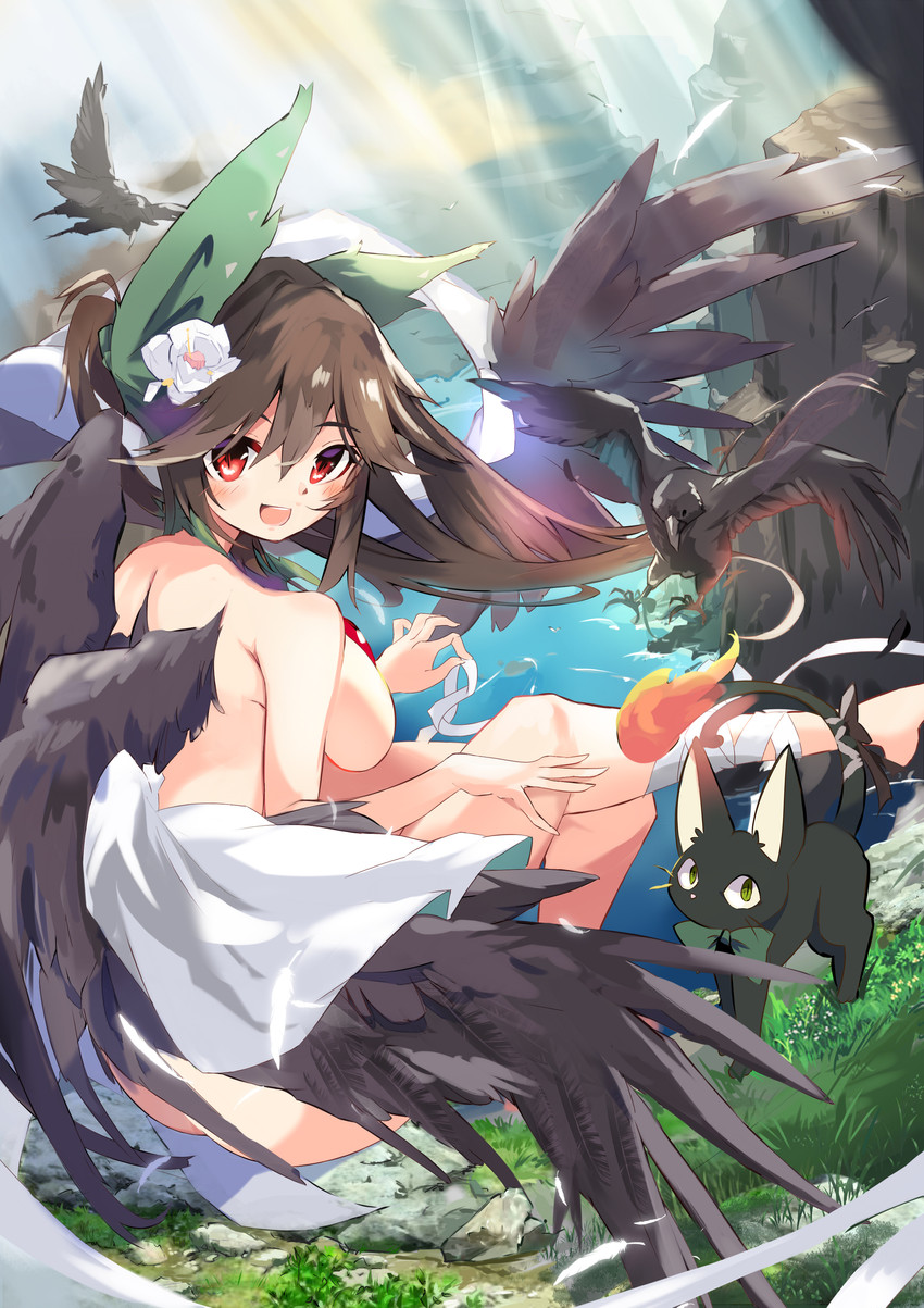 kaenbyou rin and reiuji utsuho (touhou) drawn by tetsurou_(fe+)