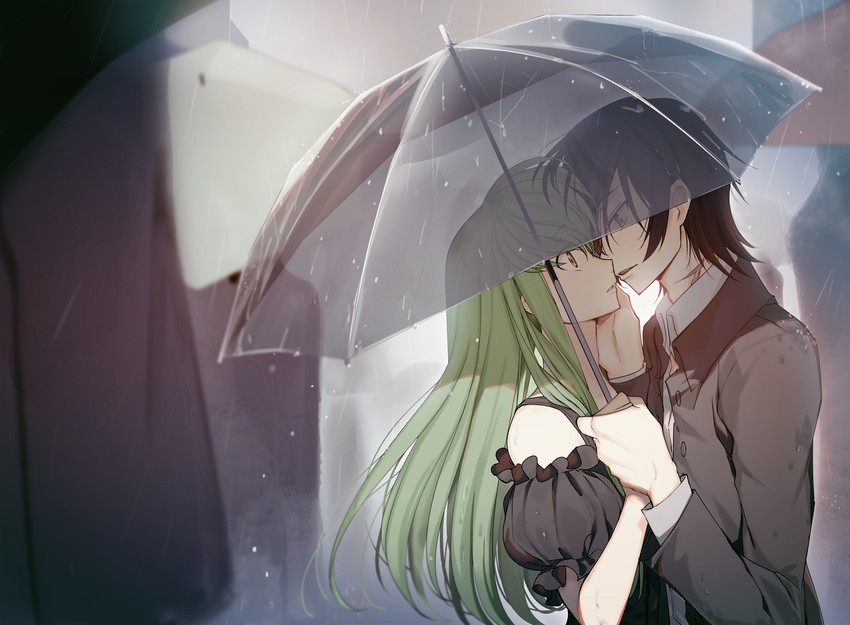 c.c. and lelouch vi britannia (code geass) drawn by creayus