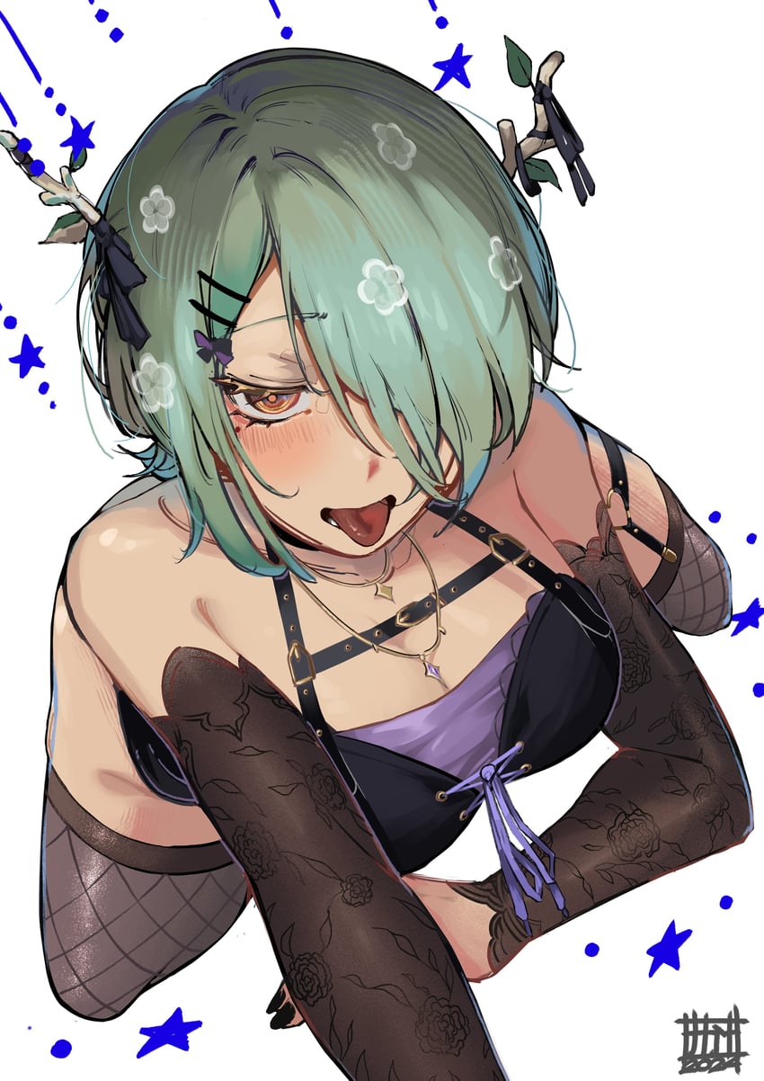 ceres fauna (hololive and 1 more) drawn by sakanayukii