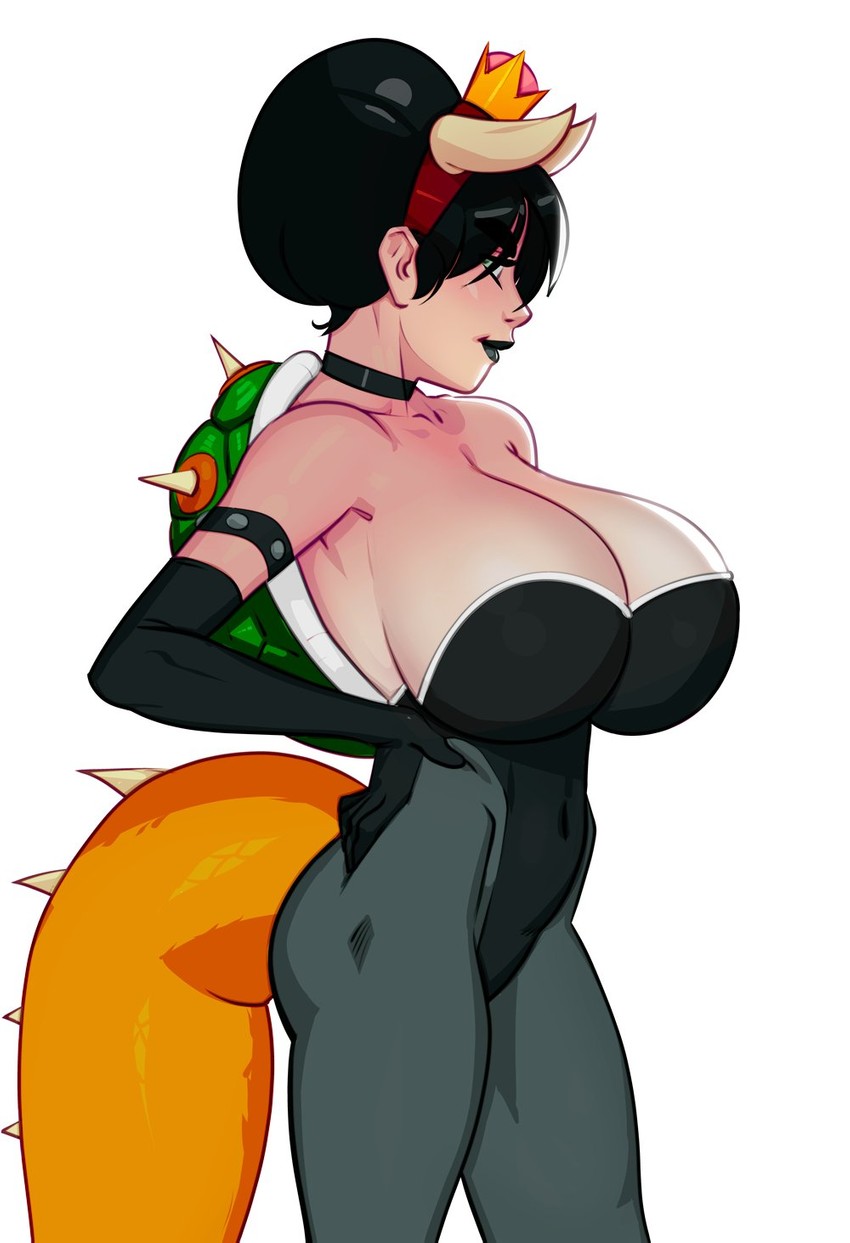 bowsette and toph beifong (mario and 3 more) drawn by morganagod