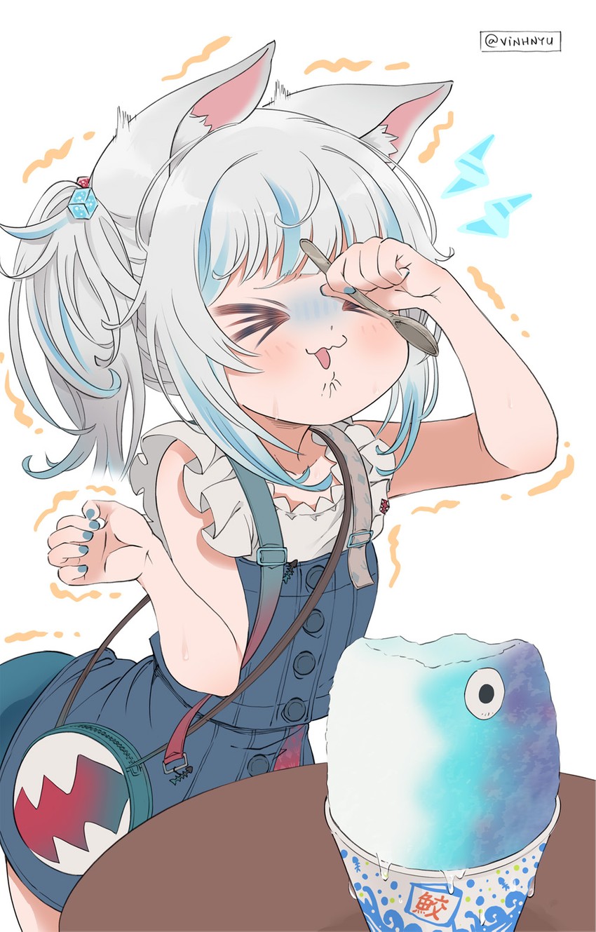 gawr gura (hololive and 1 more) drawn by vinhnyu