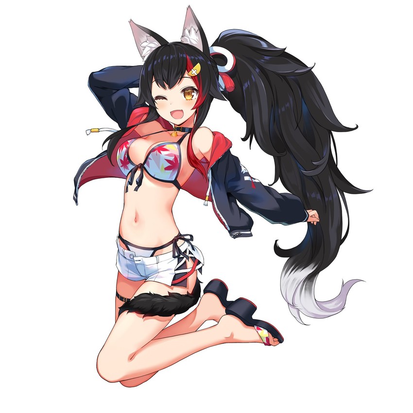 ookami mio (hololive and 1 more) drawn by wakaba_sprout