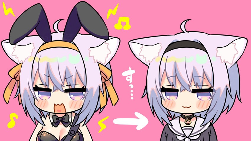 nekomata okayu (hololive and 1 more) drawn by meopun_(meopen429)