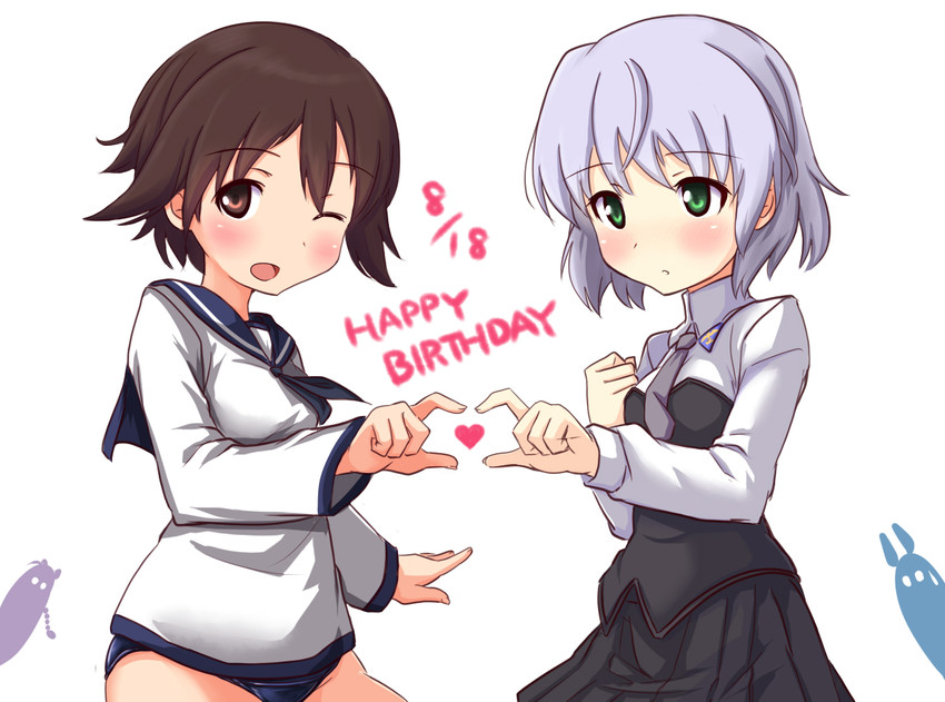 sanya v. litvyak and miyafuji yoshika (world witches series and 1 more) drawn by a9b_(louis814)