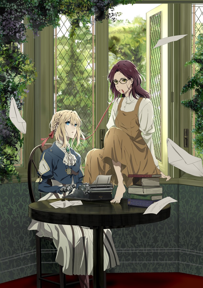 violet evergarden and amy bartlett (violet evergarden) drawn by yuuri-622