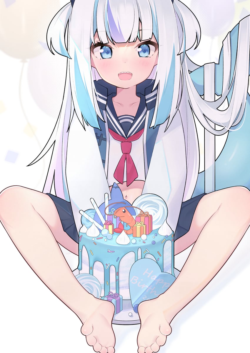 gawr gura (hololive and 1 more) drawn by cp2980606