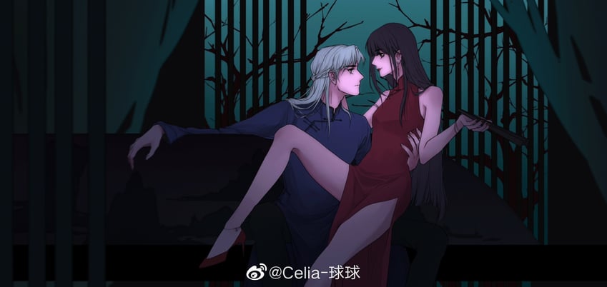 chi meng (hua jianghu zhi bei mo ting) drawn by celia_qiuqiu