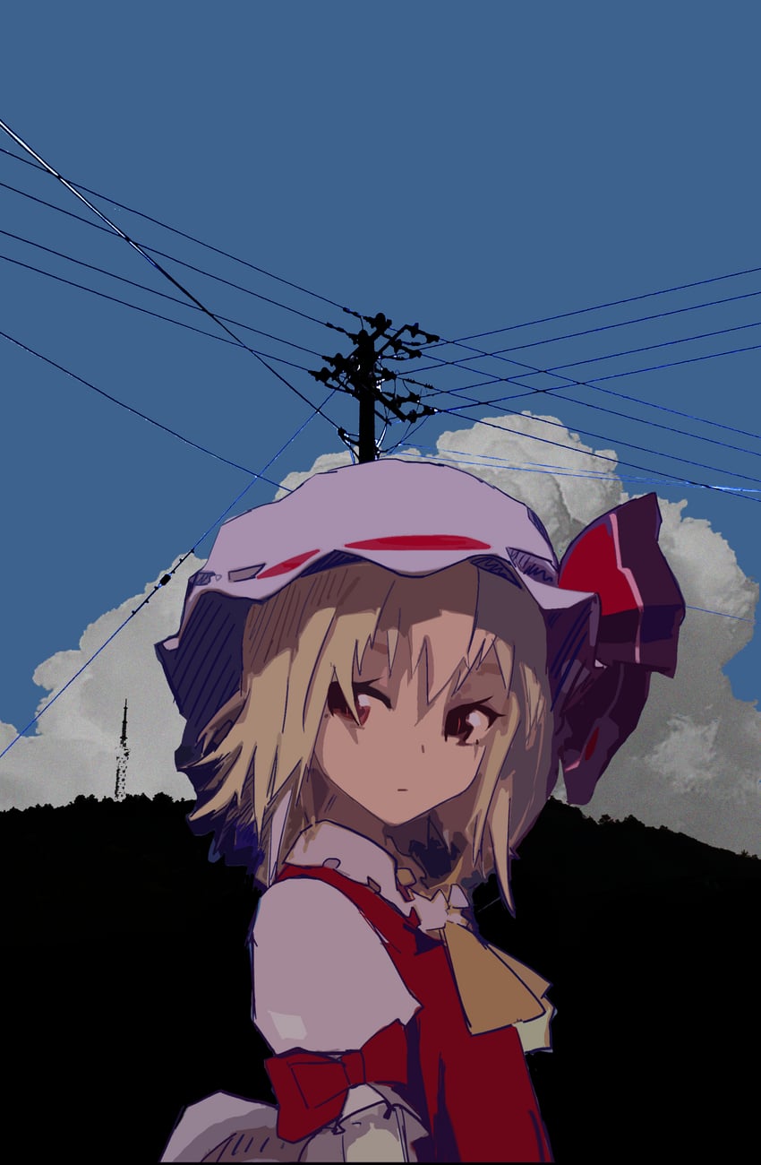 flandre scarlet (touhou) drawn by shark_plus
