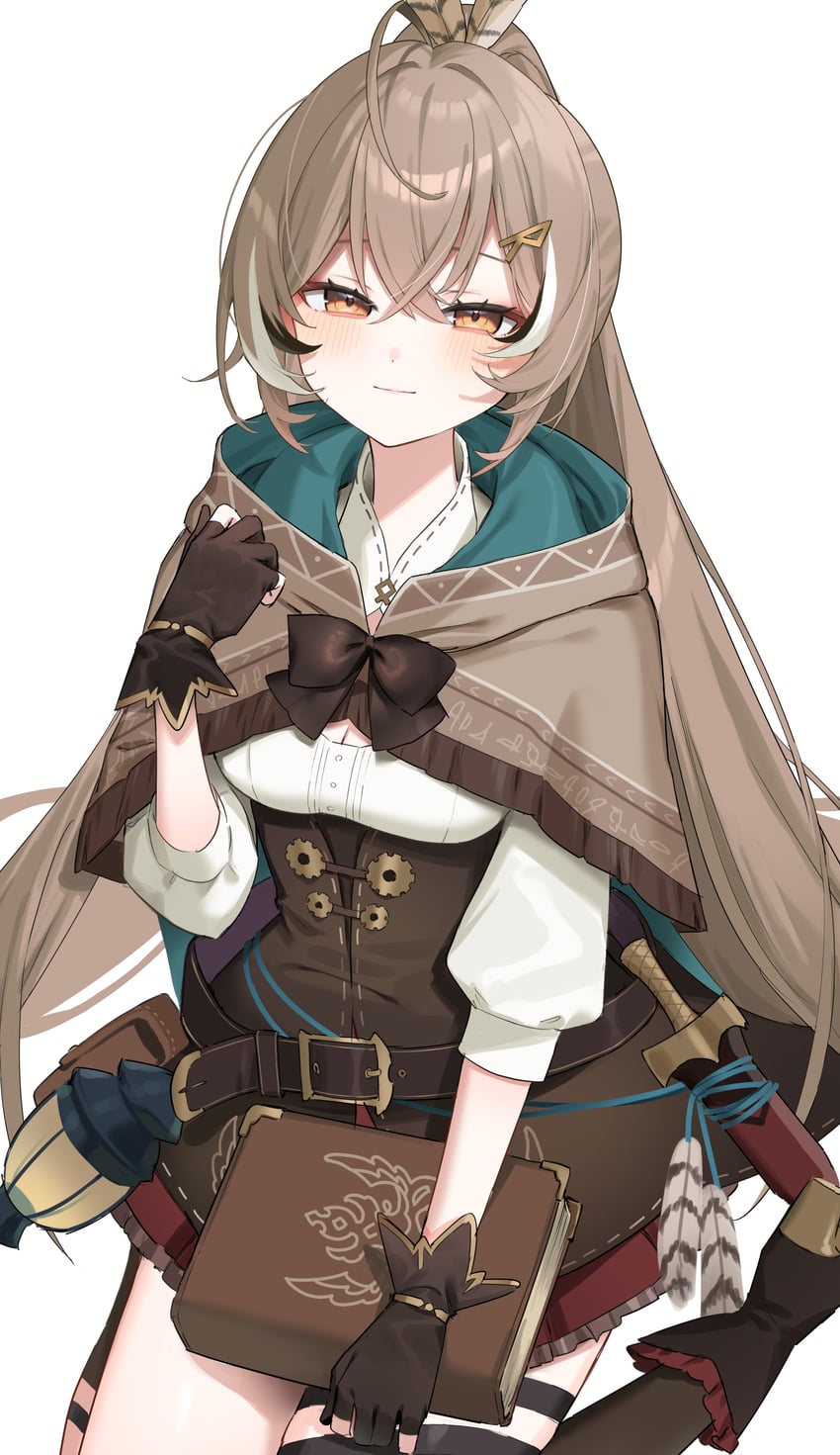 nanashi mumei (hololive and 1 more) drawn by aotake_iro