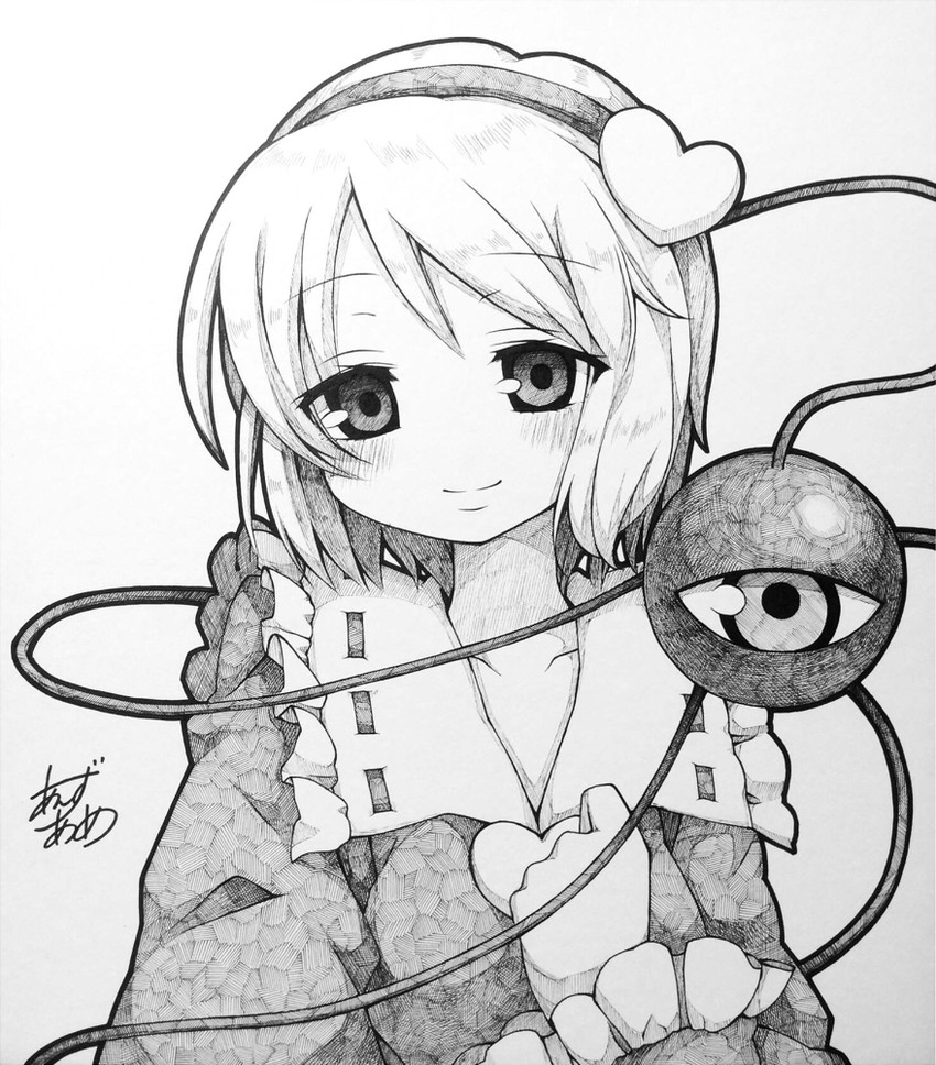komeiji satori (touhou) drawn by anzu_ame