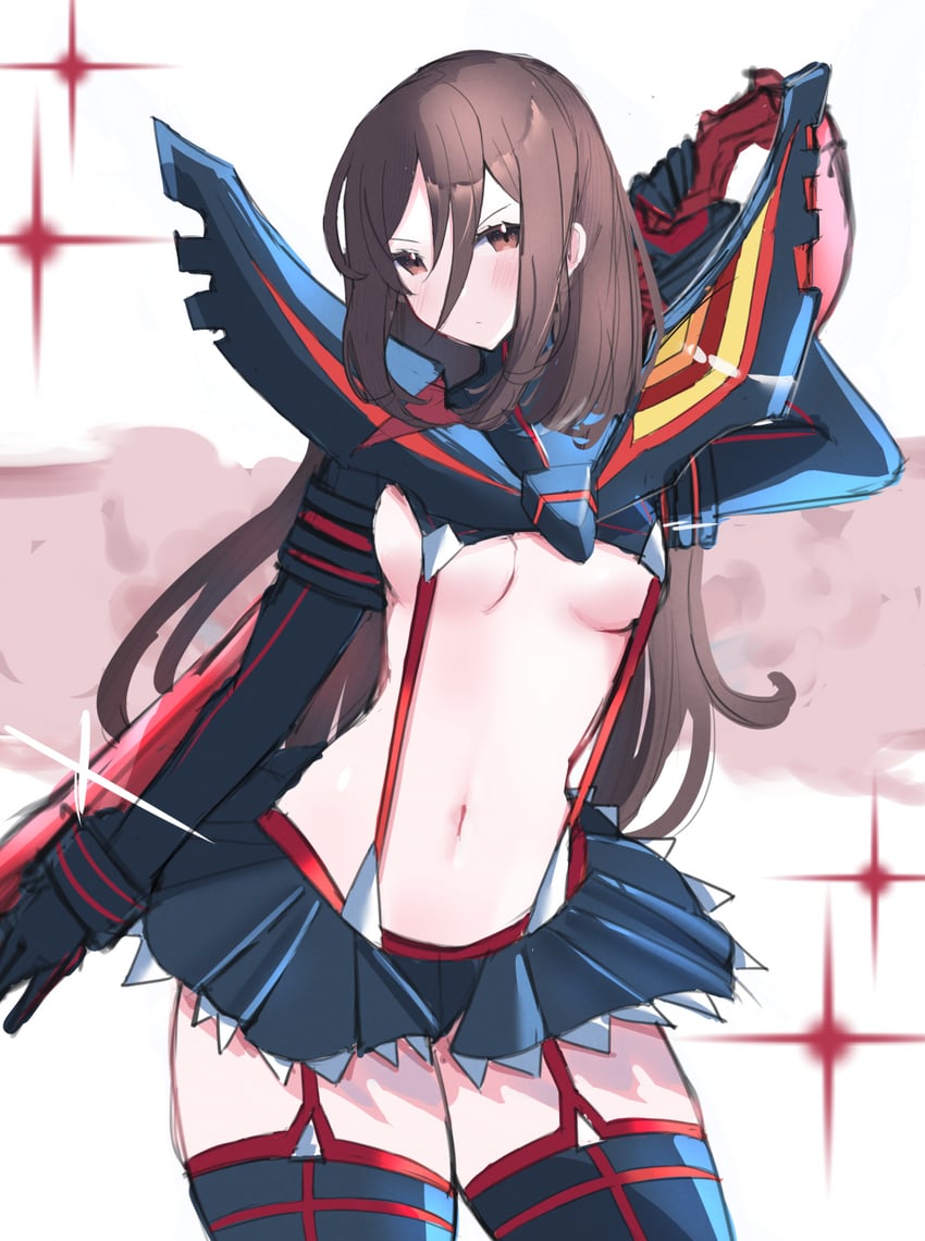 matoi ryuuko, senketsu, and morag ladair (xenoblade chronicles and 2 more) drawn by juneplums