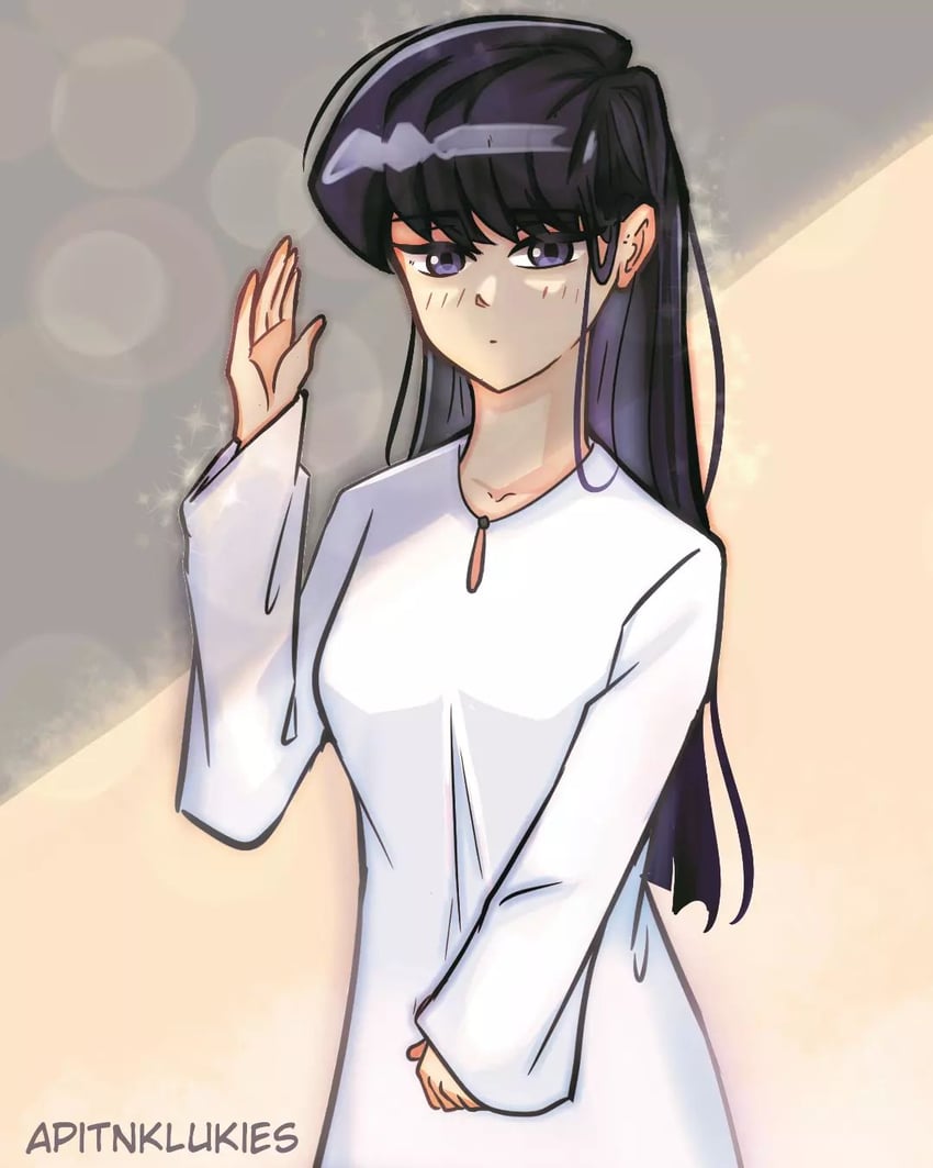 komi shouko (komi-san wa komyushou desu) drawn by apitnklukies