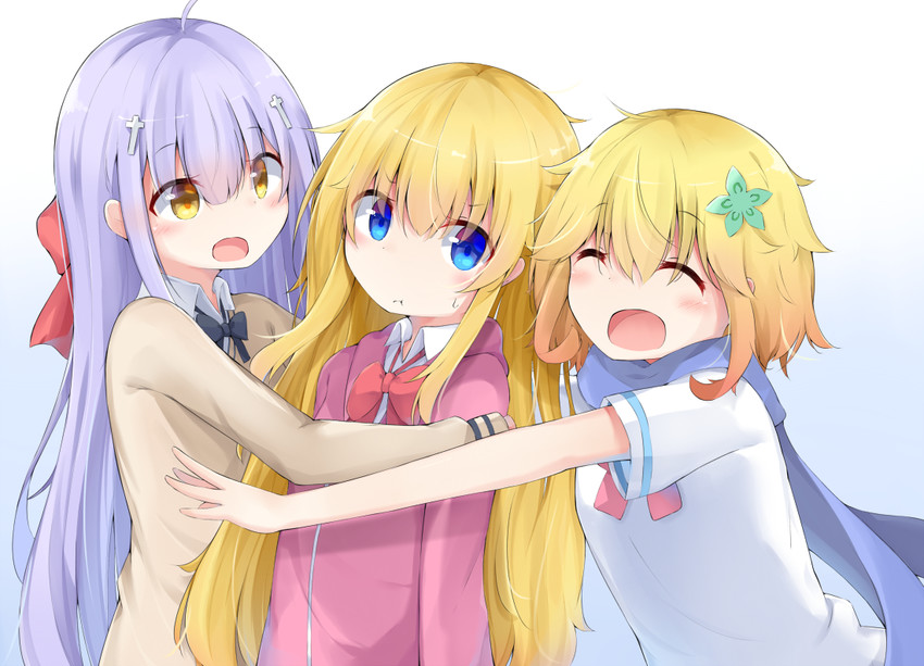 gabriel tenma white, raphiel shiraha ainsworth, and tapris chisaki sugarbell (gabriel dropout) drawn by kyuukon_(qkonsan)