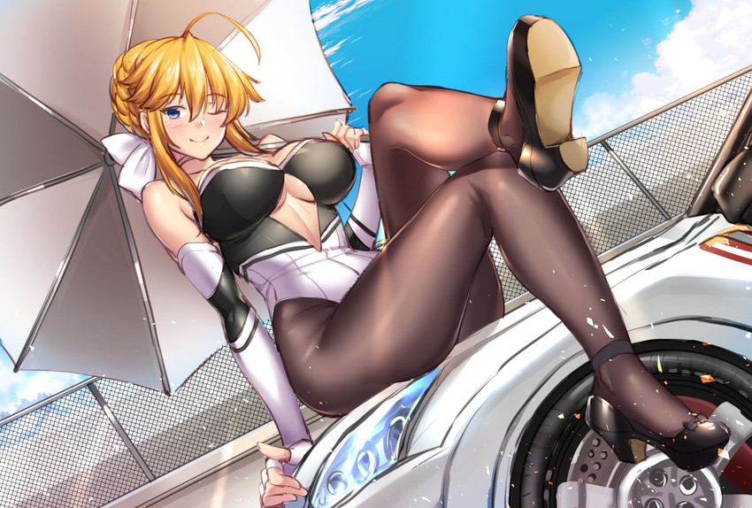 artoria pendragon and takao (fate and 2 more) drawn by shirokuma_a