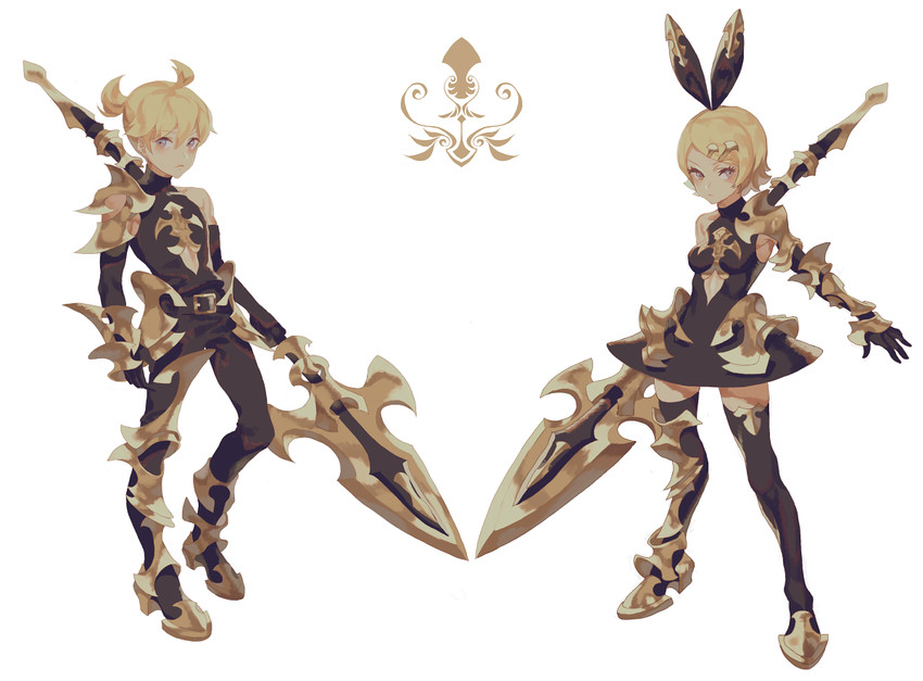 kagamine rin and kagamine len (vocaloid) drawn by fajyobore