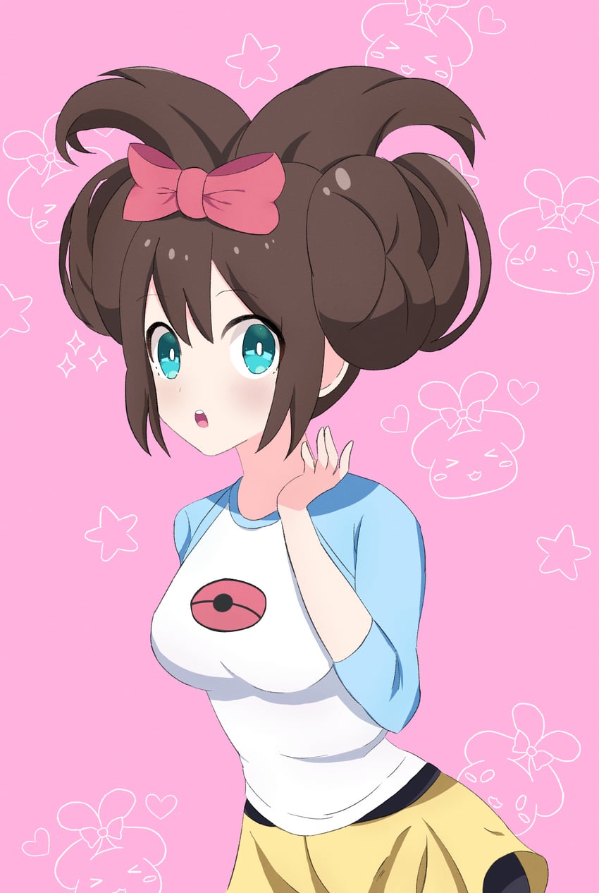 rosa and cinnamoroll (pokemon and 3 more) drawn by mikazuki