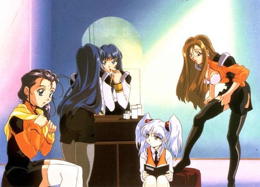 hoshino ruri, misumaru yurika, megumi reinard, and haruka minato (kidou senkan nadesico) drawn by gotou_keiji