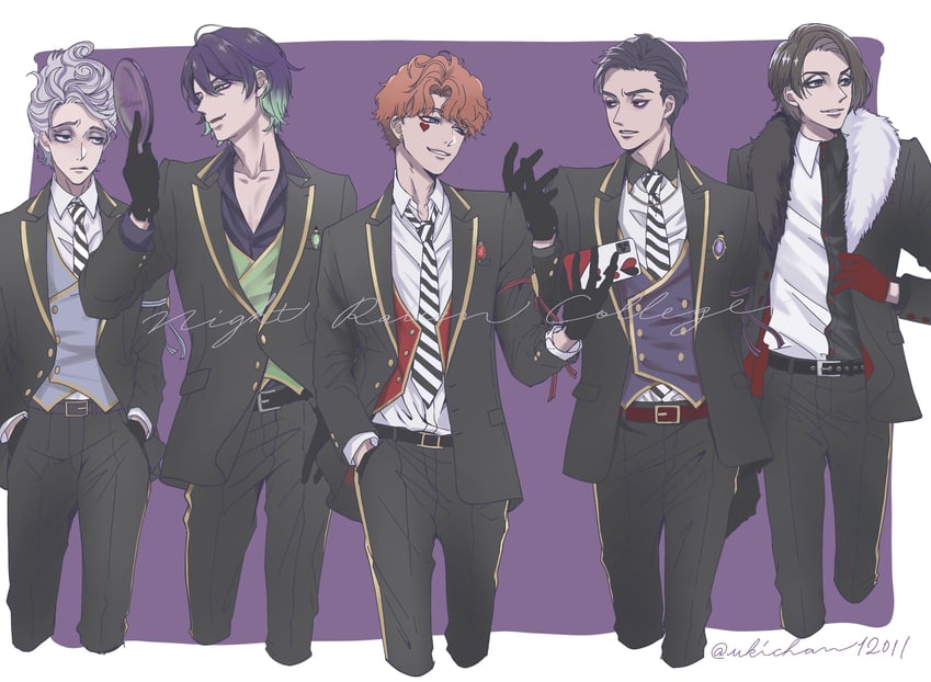8-foot joe, apple poison, jack heart, marfie, and mr. dalmatia (disneyland) drawn by ukichan12011