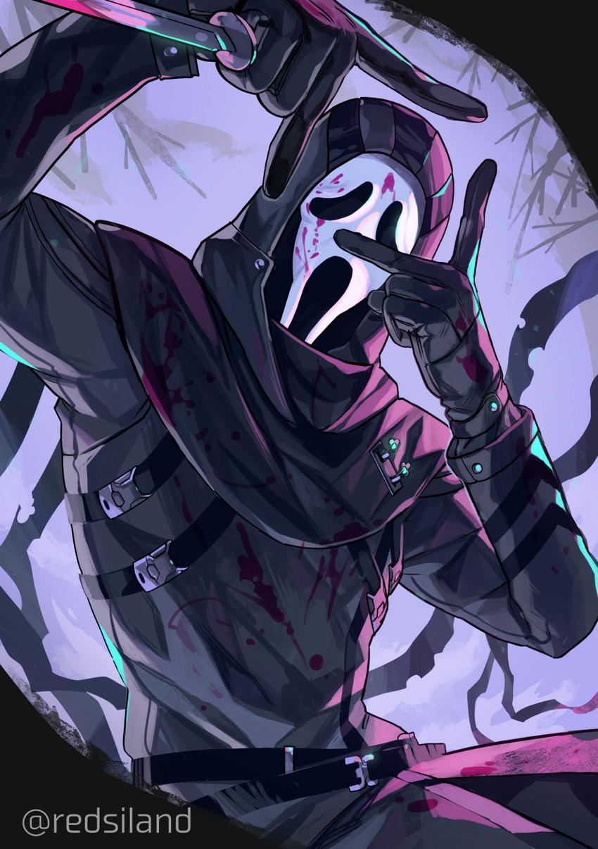 ghostface and the legion (dead by daylight and 1 more) drawn by akagi_(redsiland)