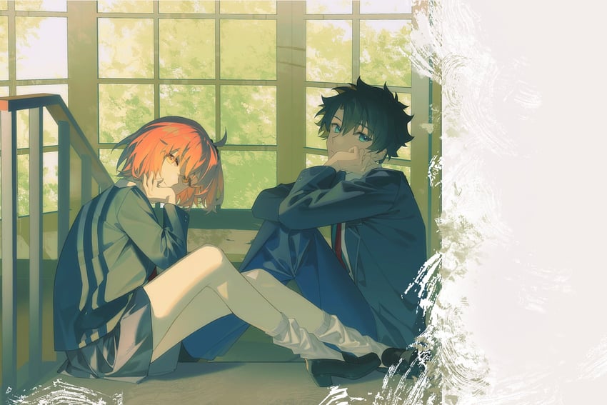 fujimaru ritsuka (fate and 1 more) drawn by idass_(idass16)