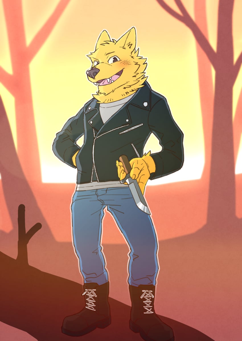 gregg lee (night in the woods) drawn by ryuta_(ryuta_h)