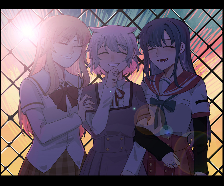 nanami yachiyo, azusa mifuyu, and yukino kanae (mahou shoujo madoka magica and 1 more) drawn by mocaccc
