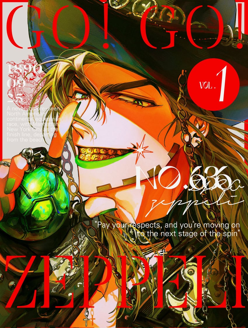gyro zeppeli (jojo no kimyou na bouken and 1 more) drawn by 1_22sssam