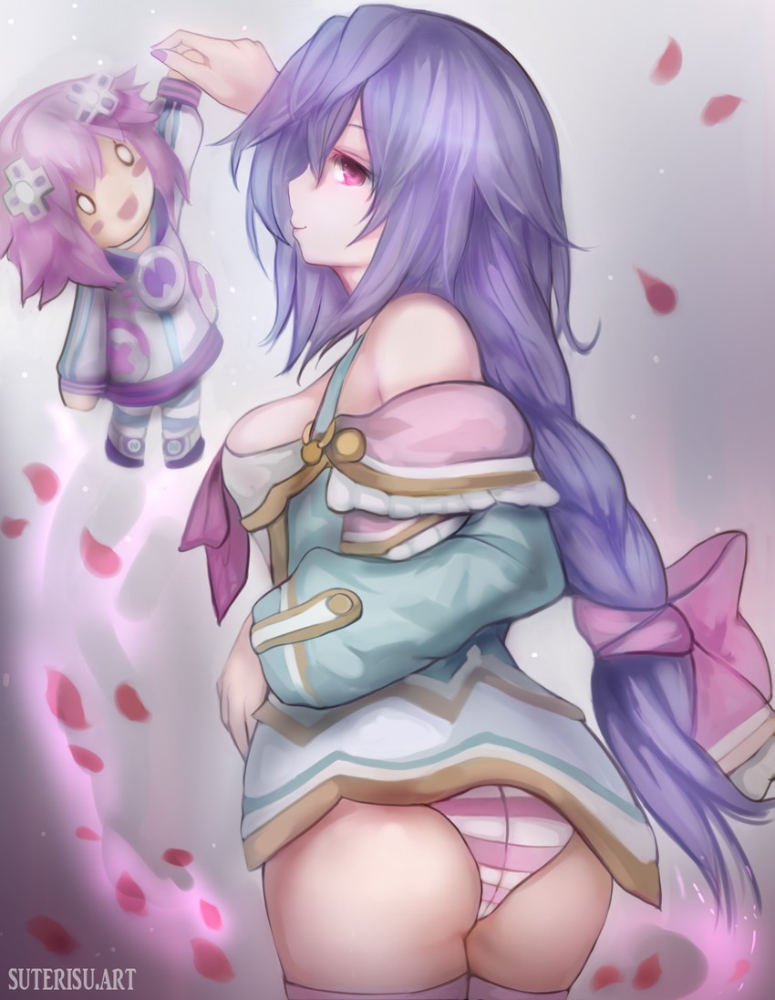 neptune and pururut (neptune and 1 more) drawn by suterisu