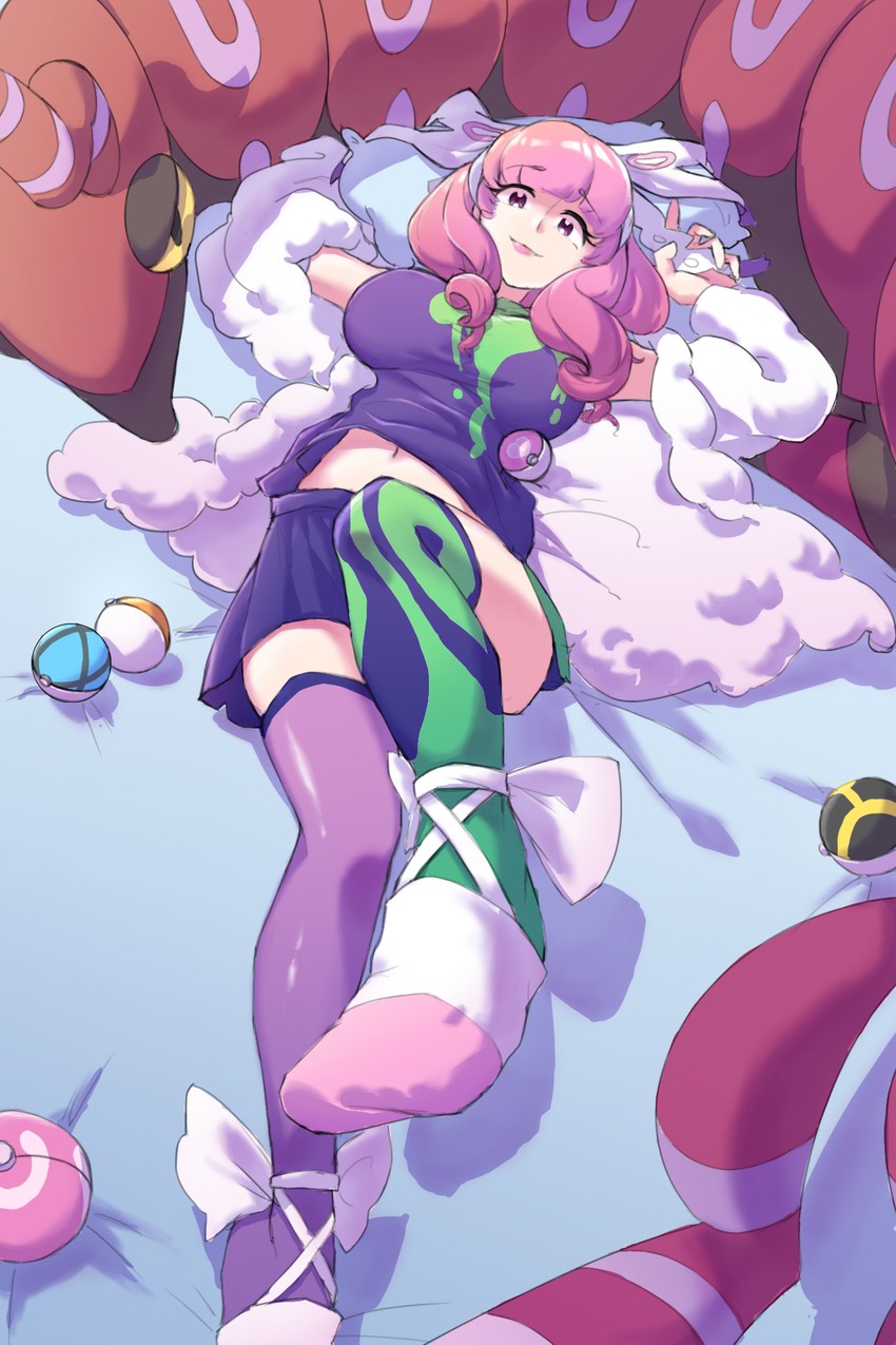 klara and scolipede (pokemon and 1 more) drawn by genshoku_area