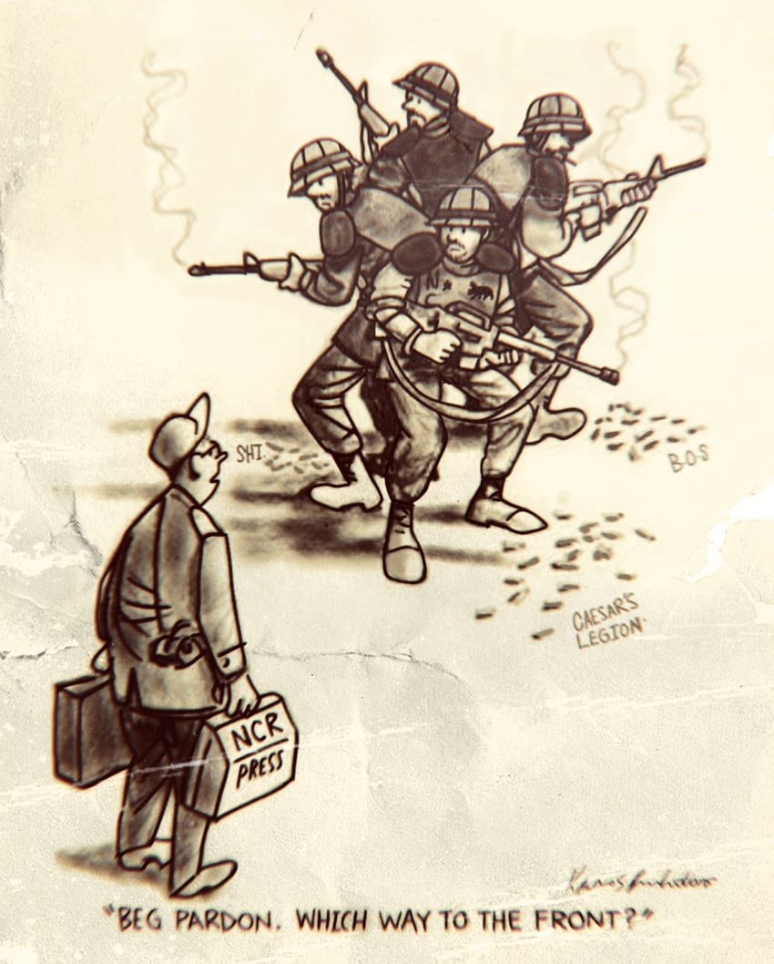 ncr trooper (fallout and 1 more) drawn by kronos_co