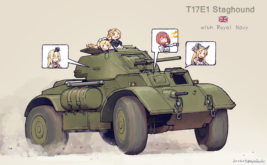 warspite, jervis, ark royal, nelson, and janus (kantai collection) drawn by nakaaki_masashi