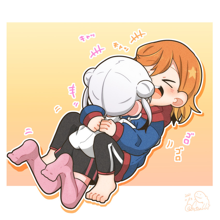 shibuya kanon and arashi chisato (love live! and 1 more) drawn by gentaro_(g_teall)
