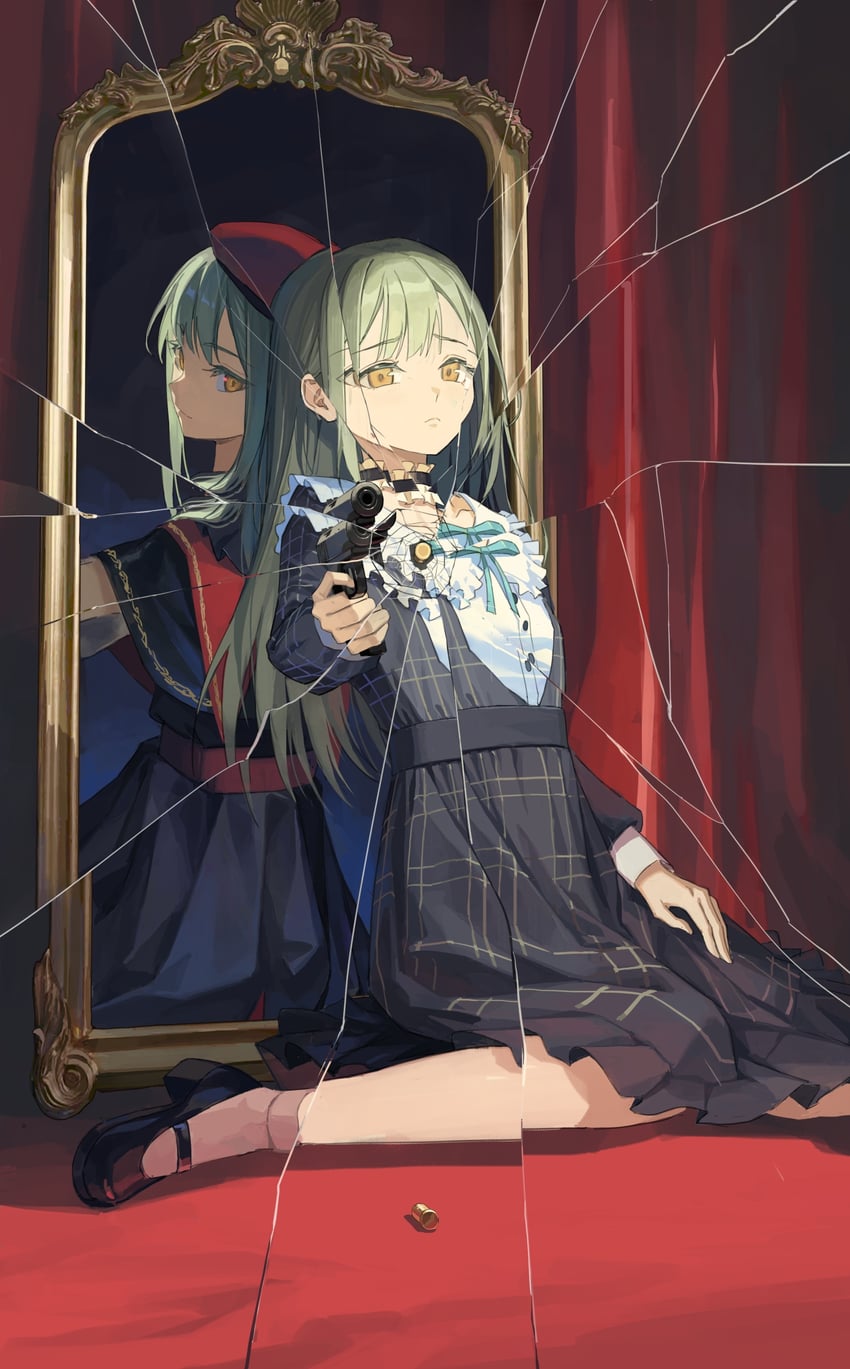 wakaba mutsumi and mortis (bang dream! and 1 more) drawn by dododo_(fightingdodo)