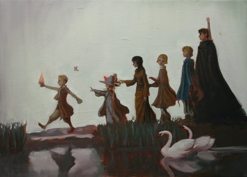guts, casca, schierke, puck, farnese, and 3 more (berserk)