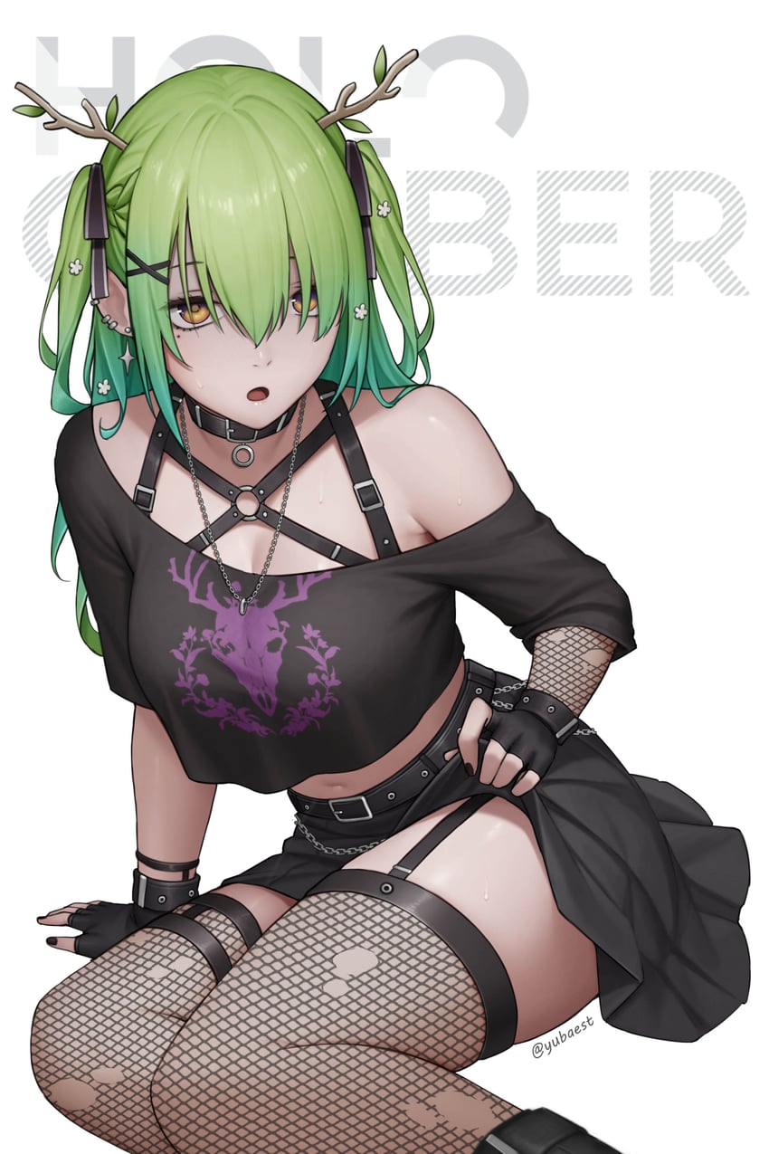 ceres fauna (hololive and 1 more) drawn by yubaest